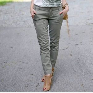 J crew Frankie pant in olive